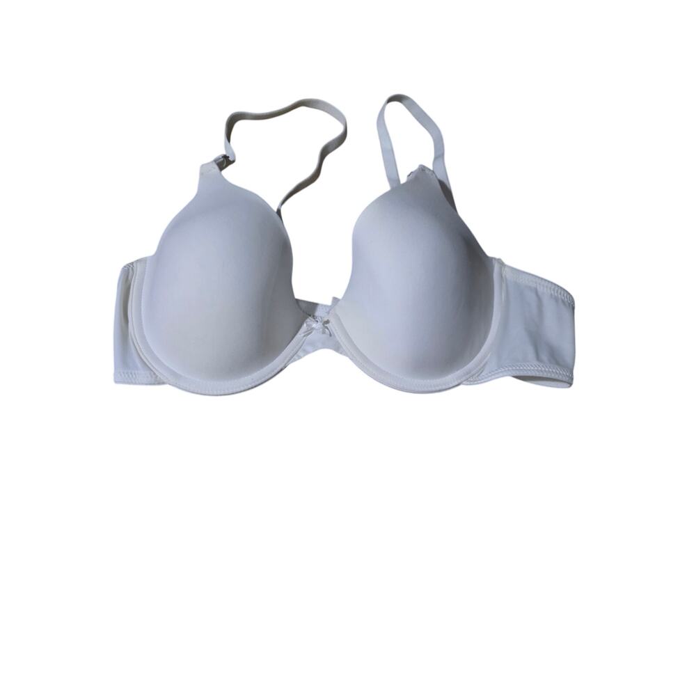 Maidenform Bra 36B Womens White Padded Underwired Adjustable Straps‎